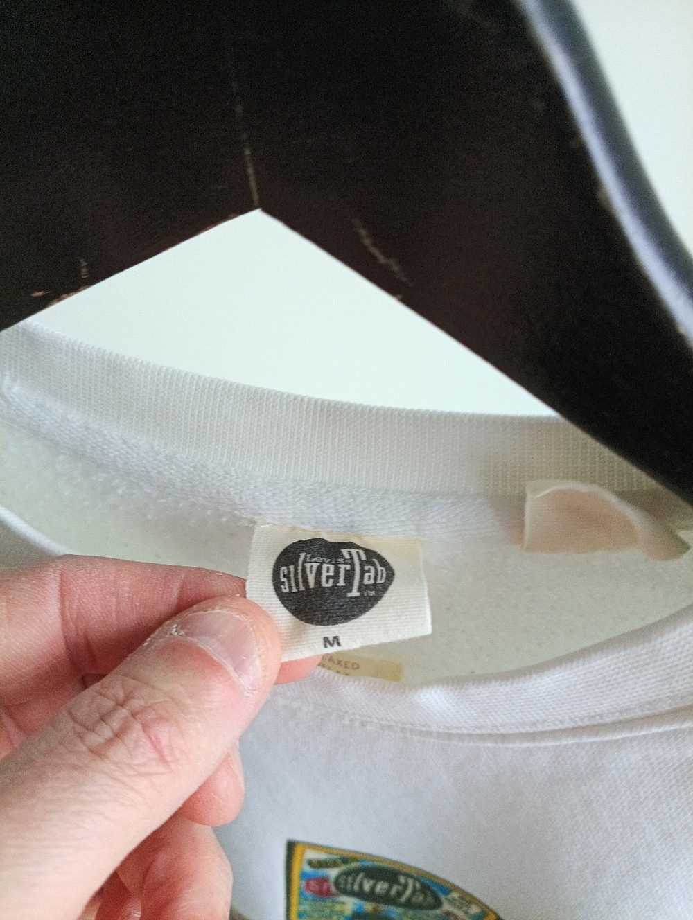 Levi’s SilverTab Pinball Machine Graphic Sweatshirt Medium White Crewneck - Picture 7 of 9